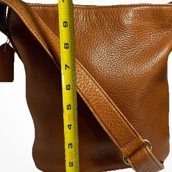 Authentic COACH Shoulder / Cross Body Bag in Pebbled Leather 4907 Brown Vntg. - Picture 8 of 15